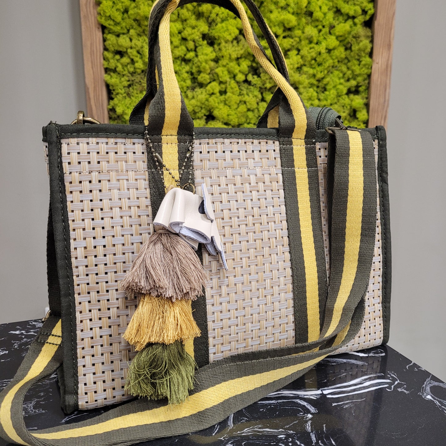 borsa Verde- Gialla