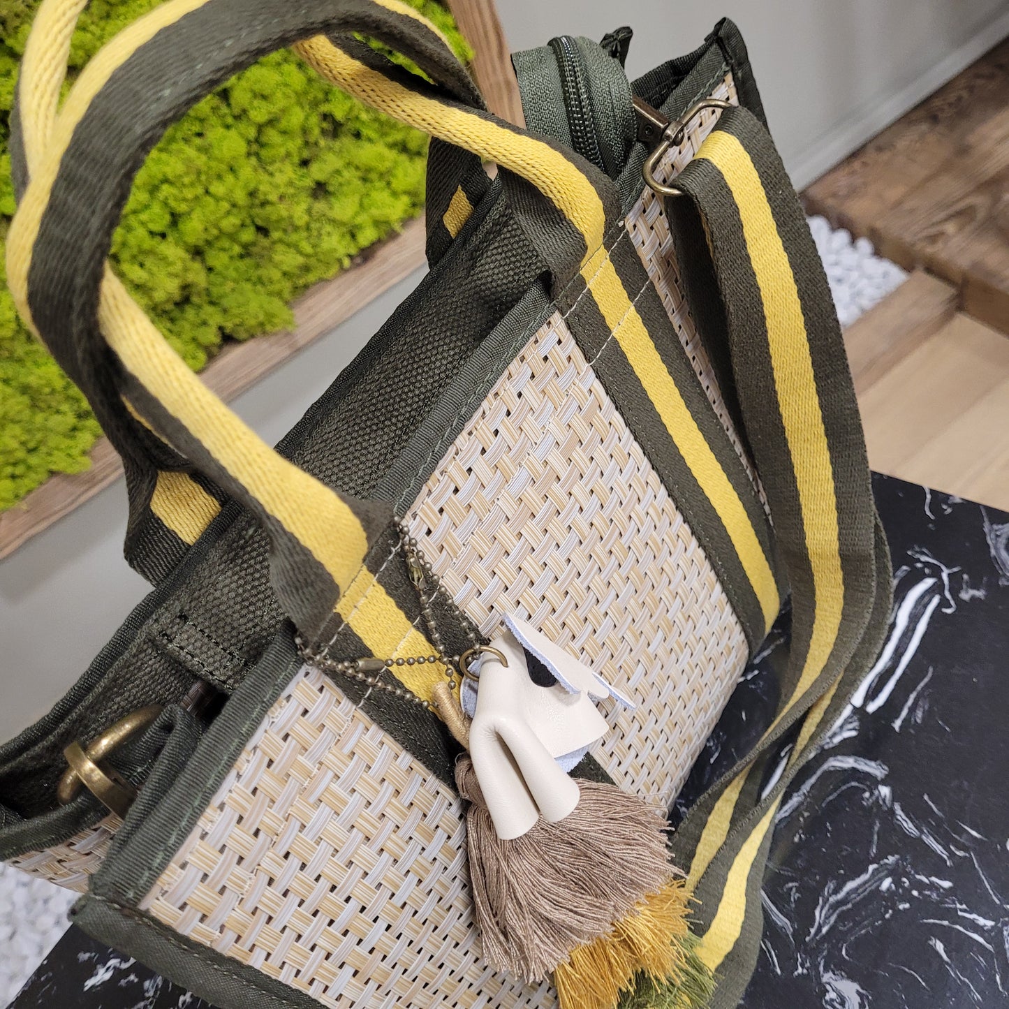 borsa Verde- Gialla