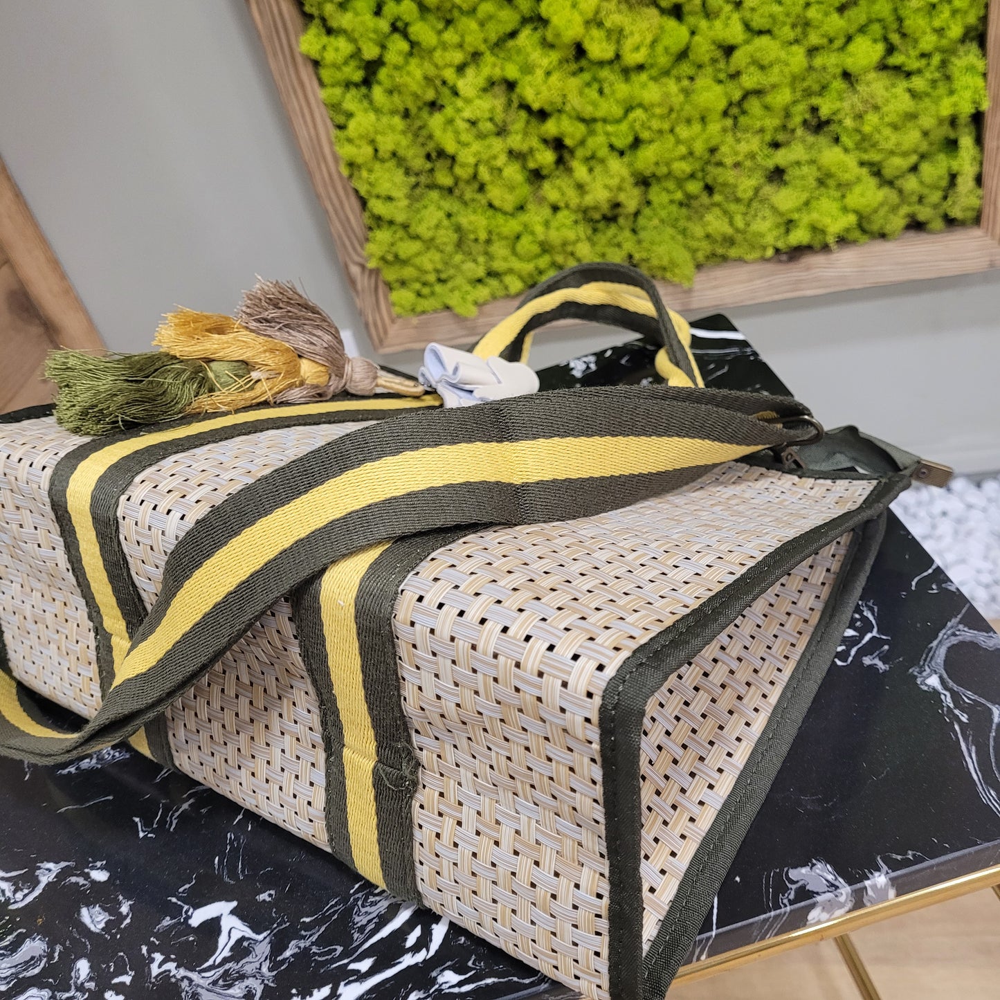 borsa Verde- Gialla