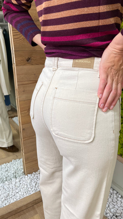 Jeans con tasche anteriori