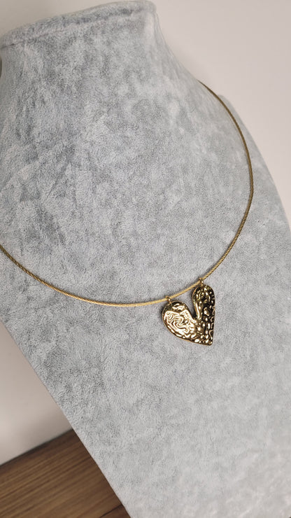 Collana con pendente cuore