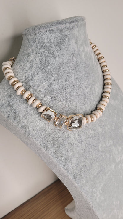 Collana girocollo legno